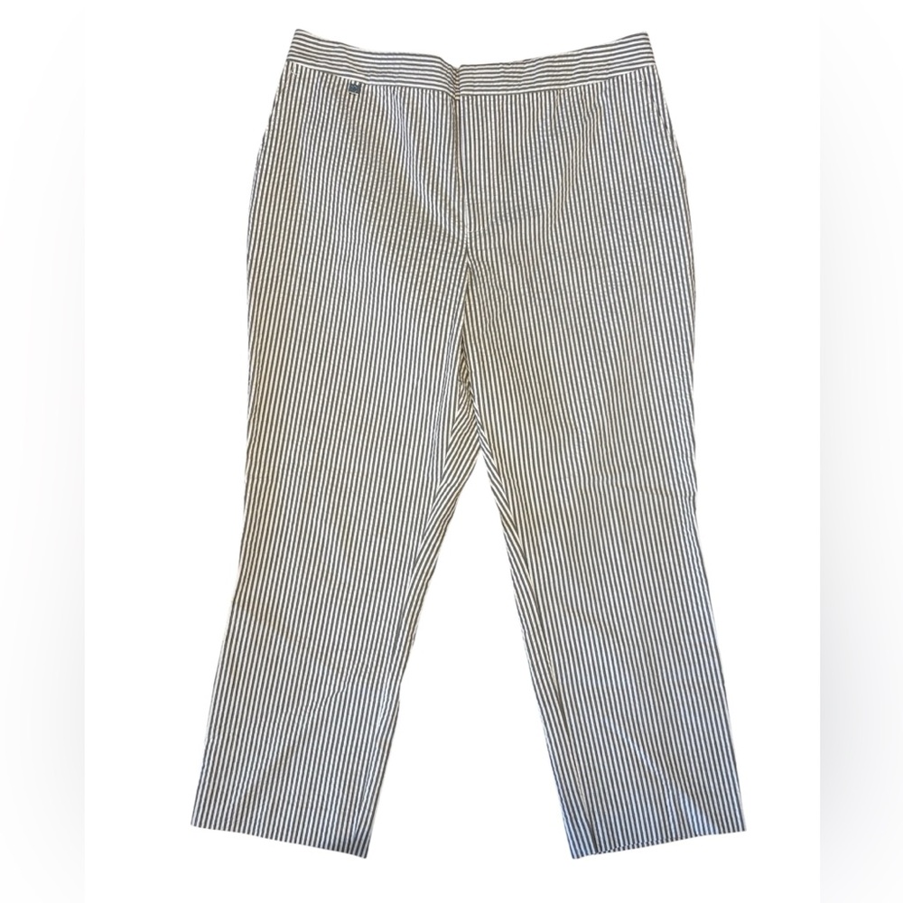Lauren Ralph Lauren Seersucker ankle pants